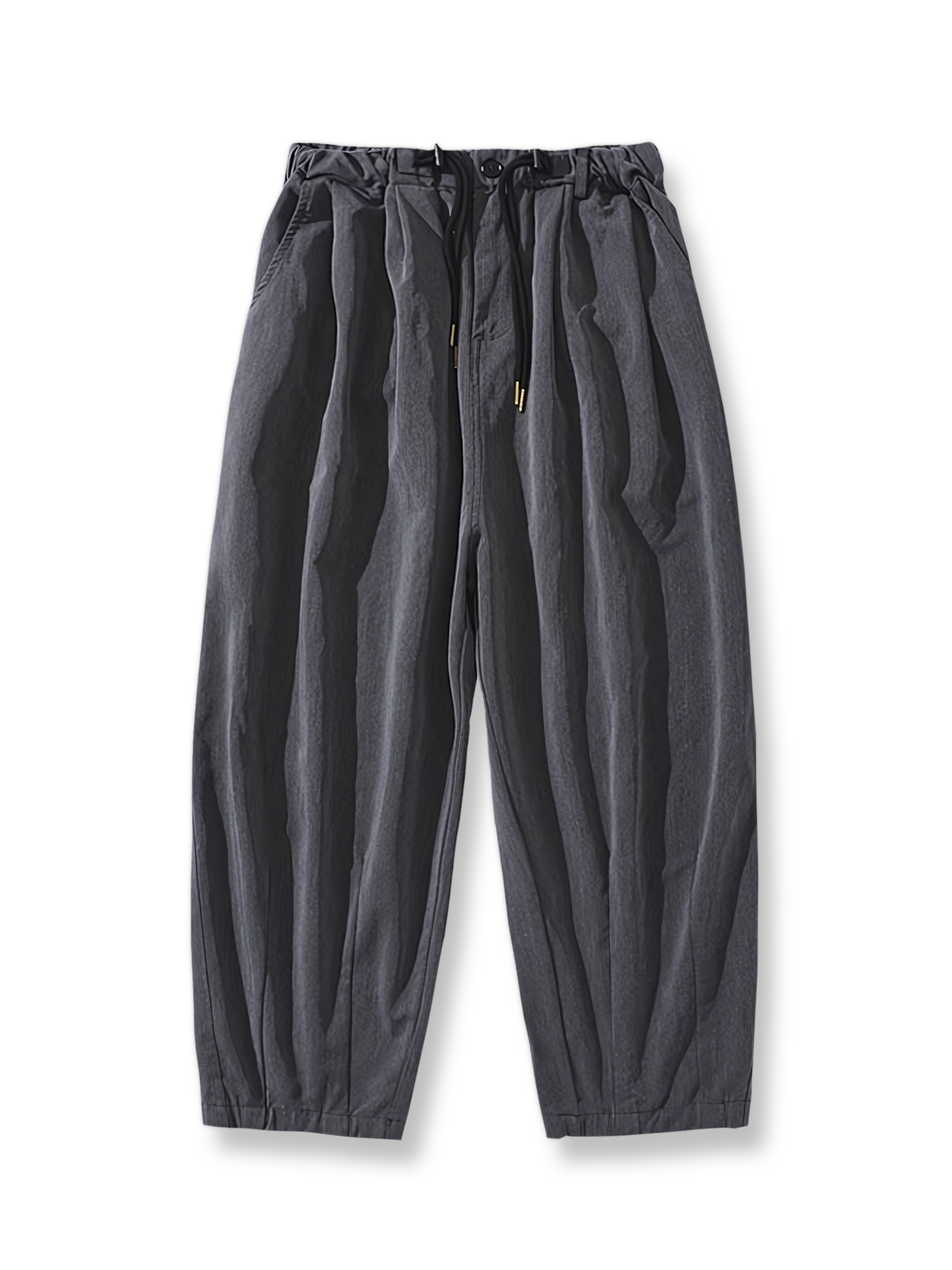 ベーシックなワイドレッグカジュアルパンツの全体が見える商品画像