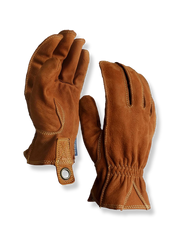 ベアクロウレザー製ライディング用グローブ。高品質スエードレザーと立体裁断、補強縫製で耐久性と快適性を追求したデザイン。