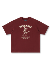 「BERNABEU」ロゴとサッカー選手プリントが特徴の280gヘビーウェイトTシャツ