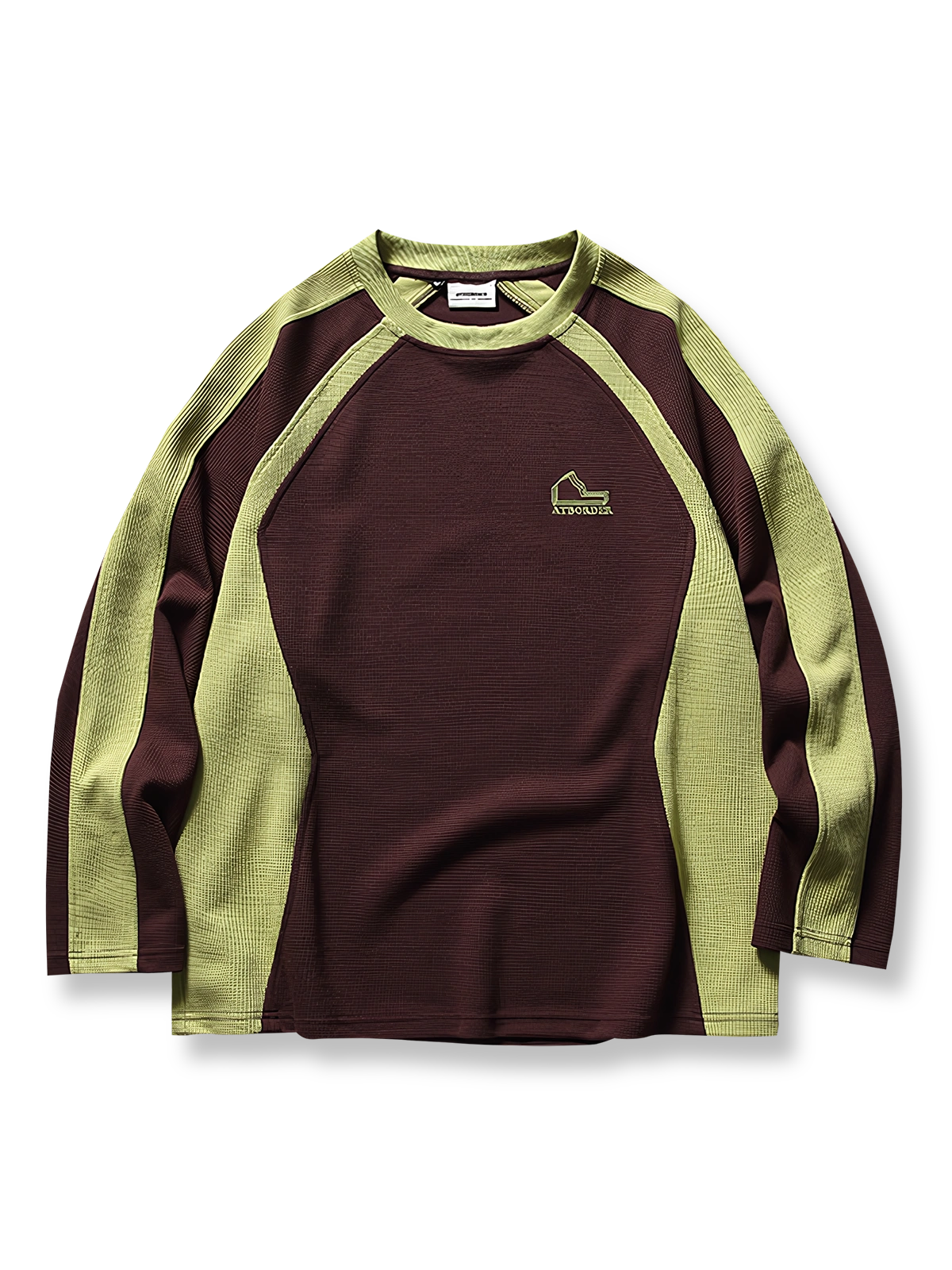 バイカラーパッチワークスポーツスウェット