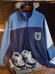 ワッフル地 ジップアップ トレーニングジャケット