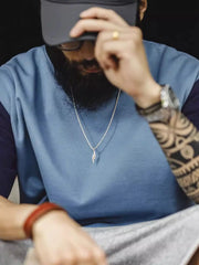 ブルースカラーブロックエアレイヤーTシャツ