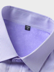 細ストライプ柄 ビジネスカジュアルシャツ