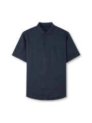 サマーブリーズ リネン プルオーバーポロ