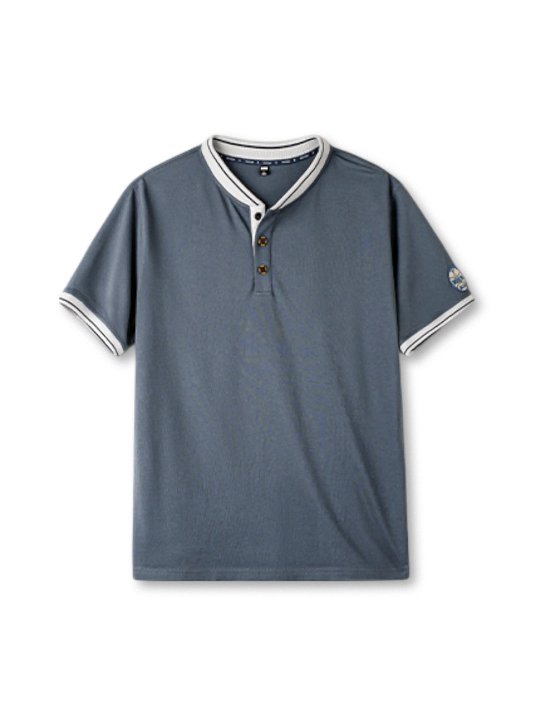 “BROOKLYN”刺繍パッチとヘンリーネック仕様が特徴の1950年代スタイルヘビーウェイトコットンTシャツ