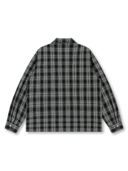 サッカー生地チェックキューバシャツ