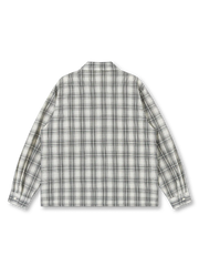 サッカー生地チェックキューバシャツ