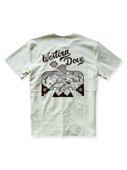 牛骨サンダーバードヘンリーネックTシャツ