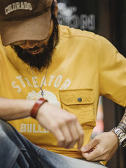 フロックブルドッグポケットTシャツ