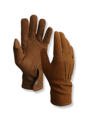 1930年代ドイツ風デザインを取り入れたカーフレザー製飛行士グローブ。点ボタンと丁寧な縫製で耐久性とフィット感を実現。