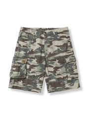 カモフラージュ刺し子ヴィンテージクロップドパンツ。