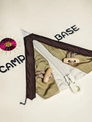CAMP BASE ジップアップテント刺繍Tシャツ