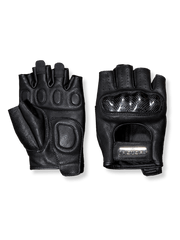 カーボンファイバーガード付き羊革ライディンググローブの前面が見える商品画像