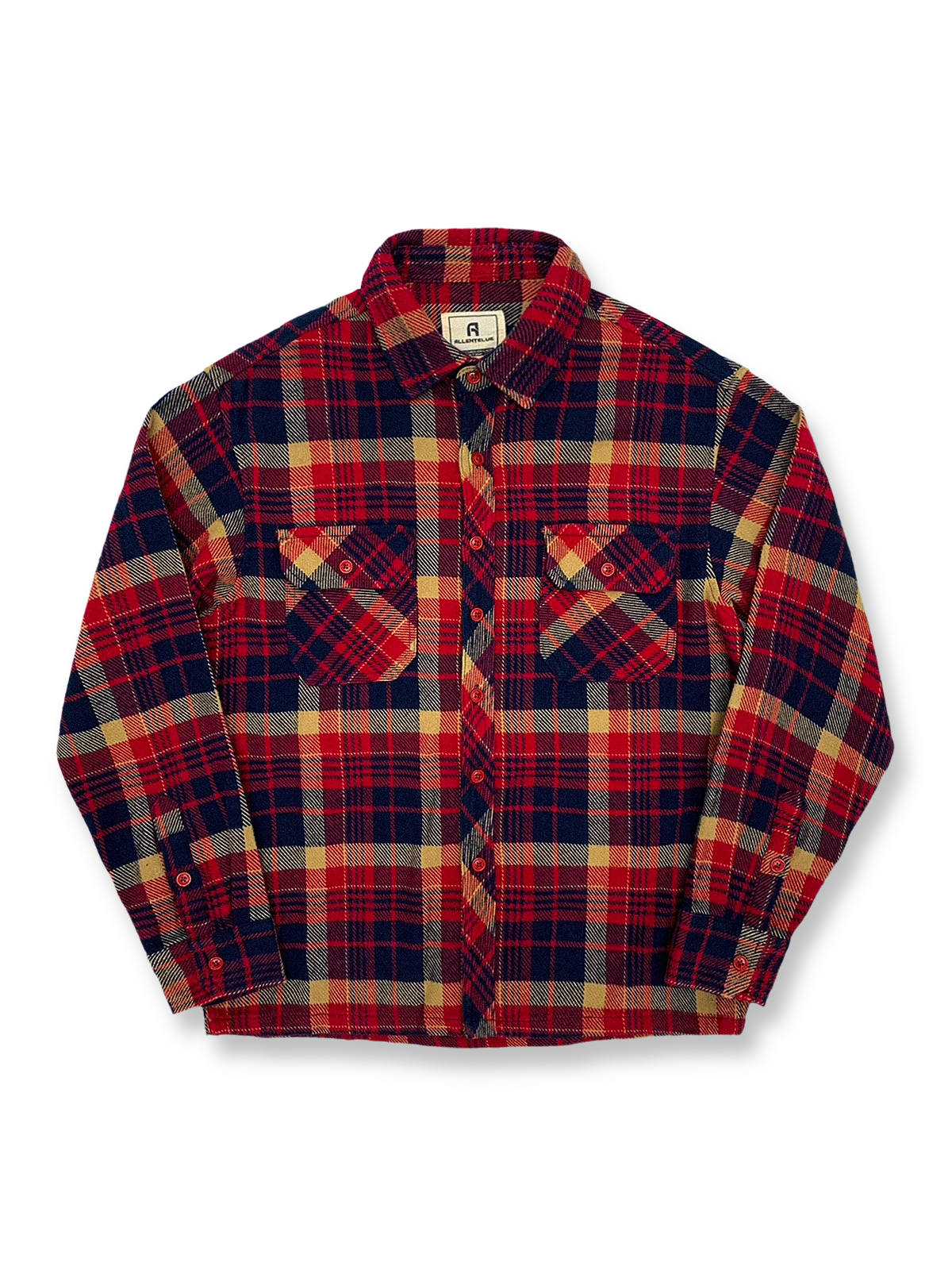 起毛コットン素材とチェック柄が特徴のフランネルシャツジャケット