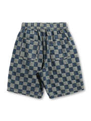 ビンテージチェッカーボードデニムショーツ