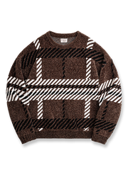 北欧風デザインと保温性に優れたシェニール織りクリスマスセーター