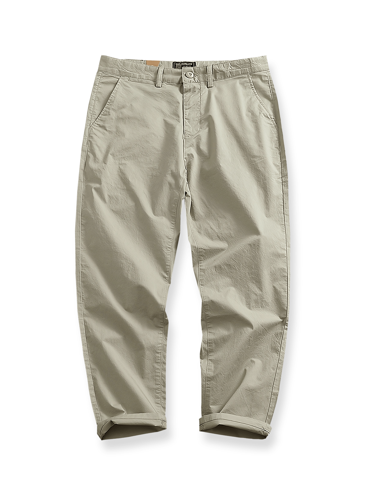 クラシックな5ポケットとスリムシルエットのCHINOストレートパンツ