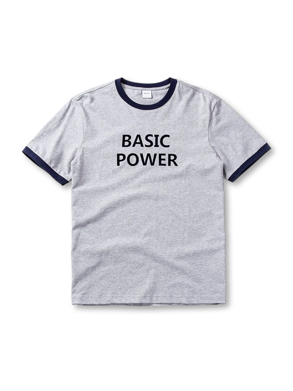 柔らかいコットン素材と配色切り替えが特徴のクラシックリンガーTシャツ
