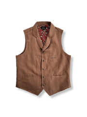 クラシックでヴィンテージ感あふれるコットン製ベスト