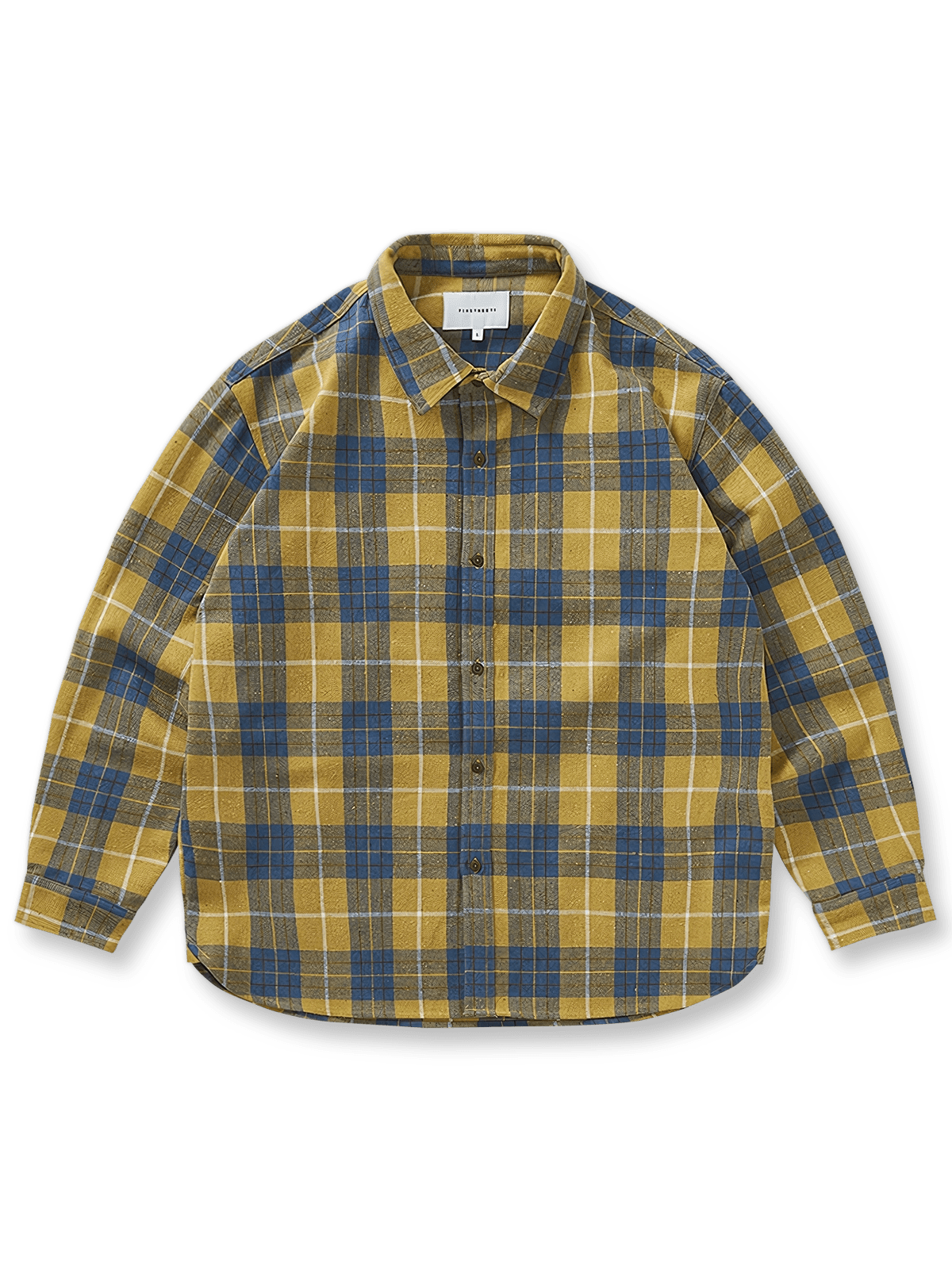 クラシックヴィンテージなチェック柄の長袖シャツ