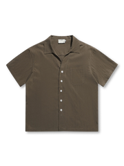 1950～60年代キューバシャツをモダナイズしたドライタッチのボクシーシルエットシャツ