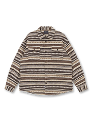 カラーブロック切替キューバシャツ画像