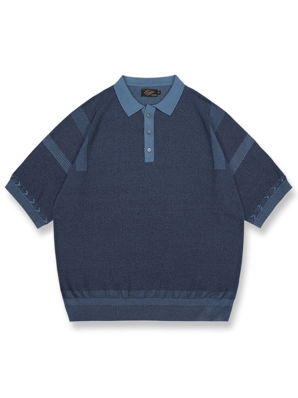 コーマコットン素材のドロップショルダーポロシャツ