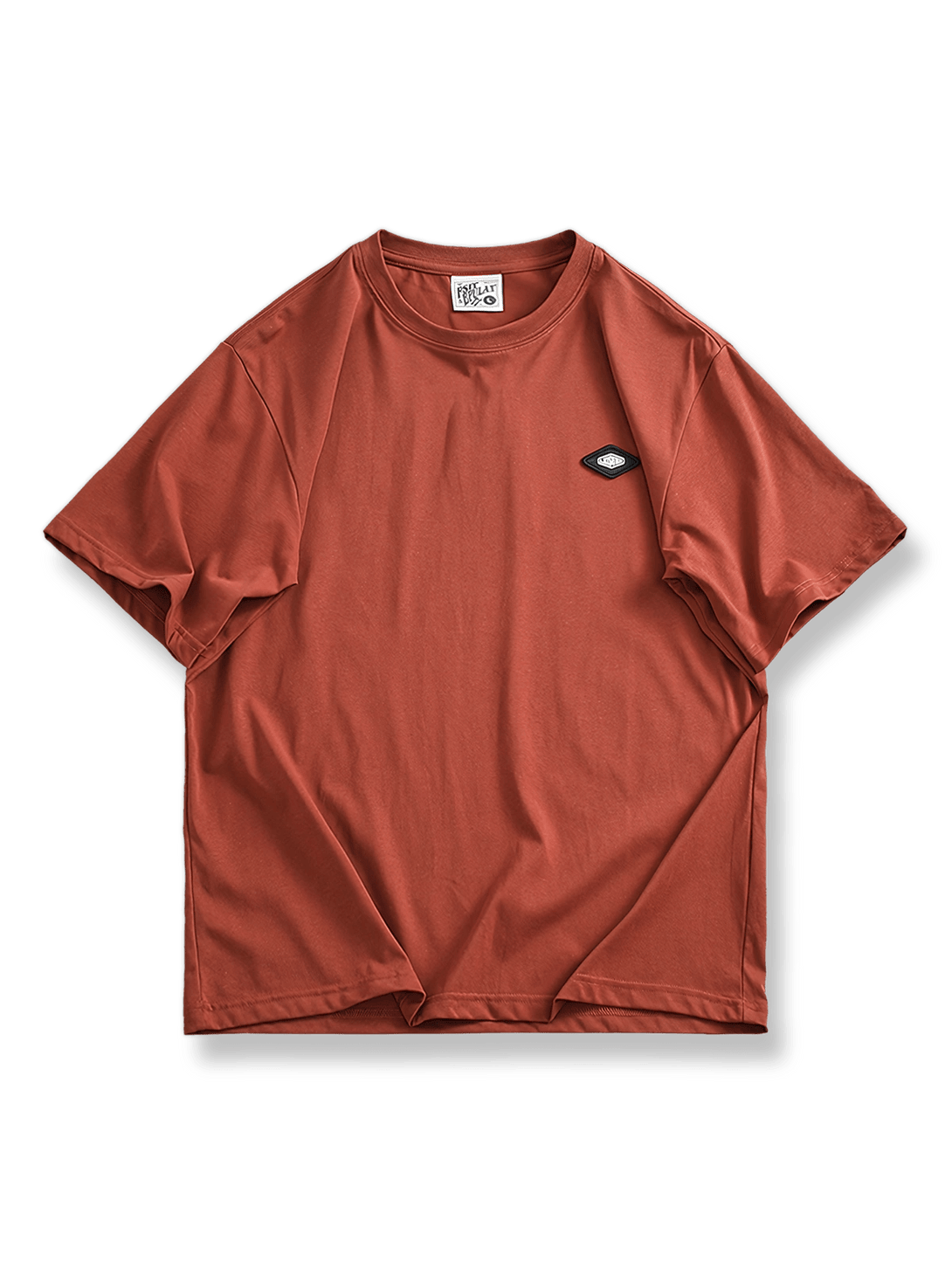 クールタッチ加工とショルダーストライプ吸汗パネルが特徴の半袖Tシャツ