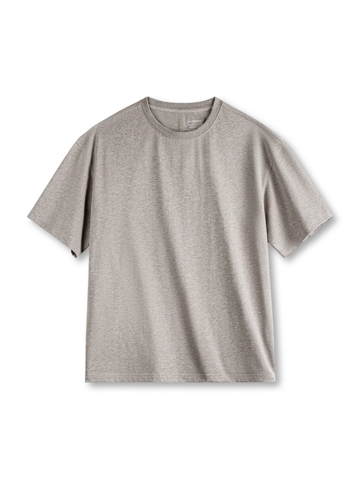 涼感因子と抗菌防螨加工を備えた295g/m²厚手コットンの機能性Tシャツ