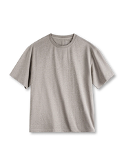 涼感因子と抗菌防螨加工を備えた295g/m²厚手コットンの機能性Tシャツ