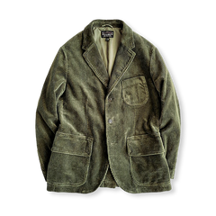 コーデュロイ素材のコットンスーツジャケット