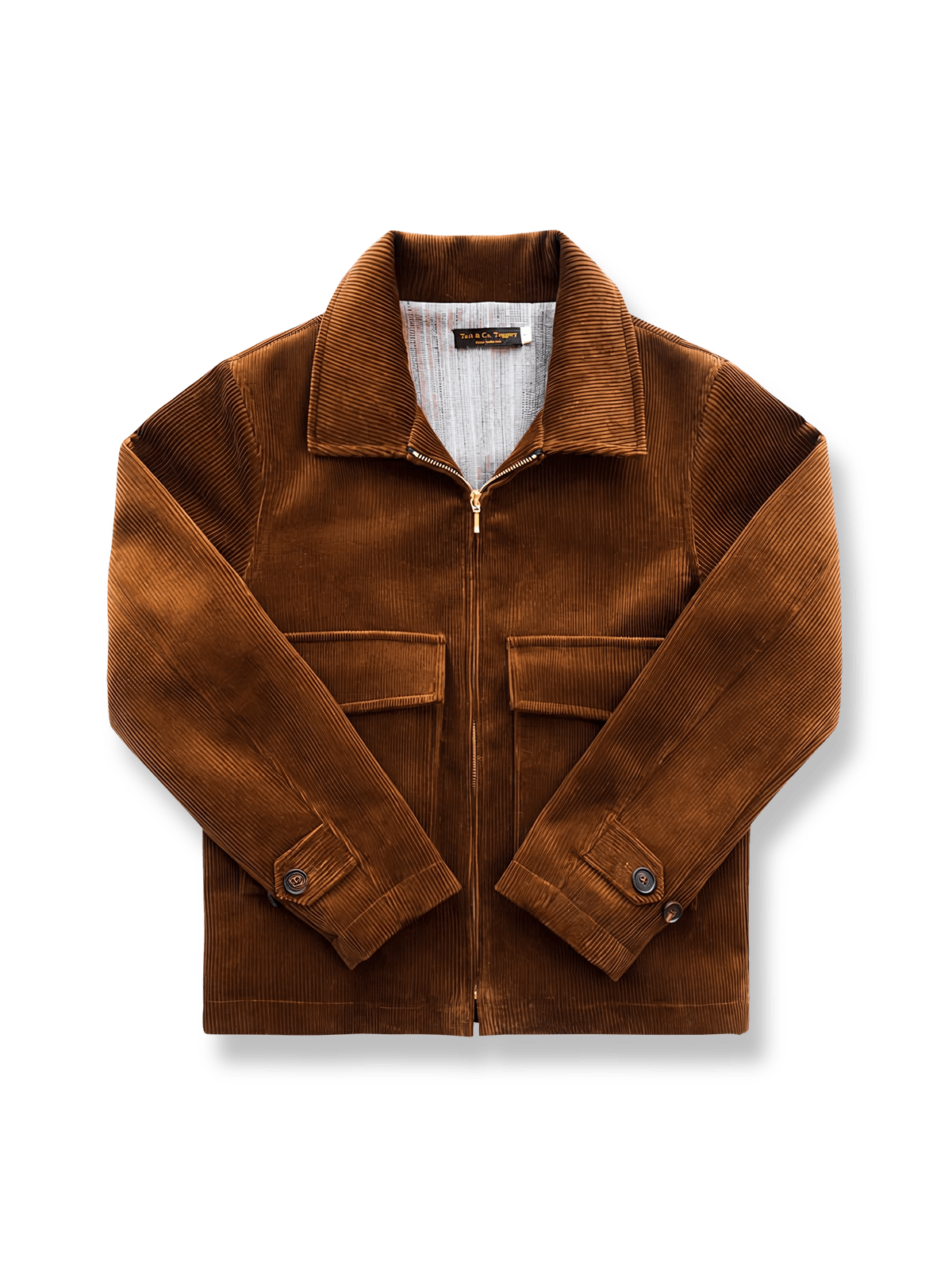  ウールライニング付きコーデュロイストライプジャケット