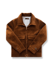  ウールライニング付きコーデュロイストライプジャケット