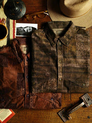 コーデュロイウエスタンプリントシャツの製品イメージ