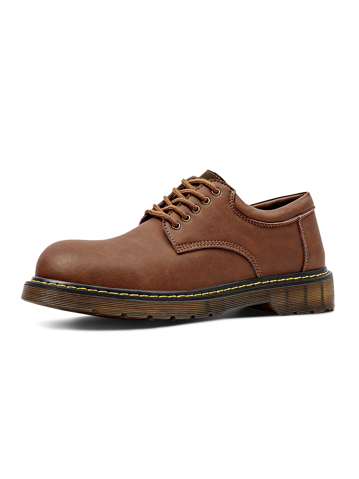 クレイジーホースレザー使用、イエローステッチと厚手PVCソールのヴィンテージ感あふれるマーチンブーツ