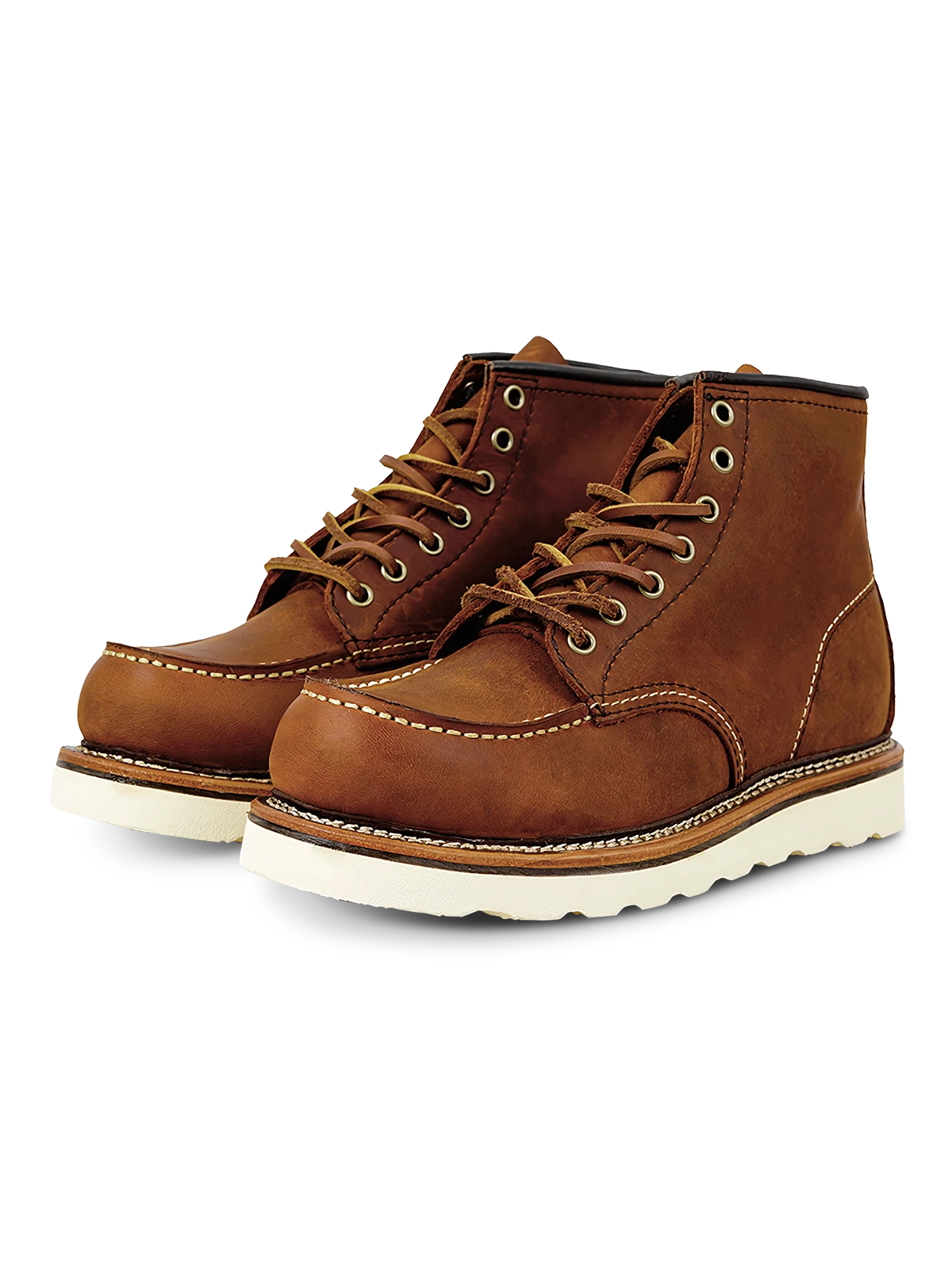 クレイジーホースレザー製のグッドイヤーマーチンブーツ、ハイトップと歯形ゴムソール。