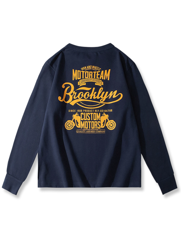 「Brooklyn」プリントのクルーネックスウェットの製品イメージ