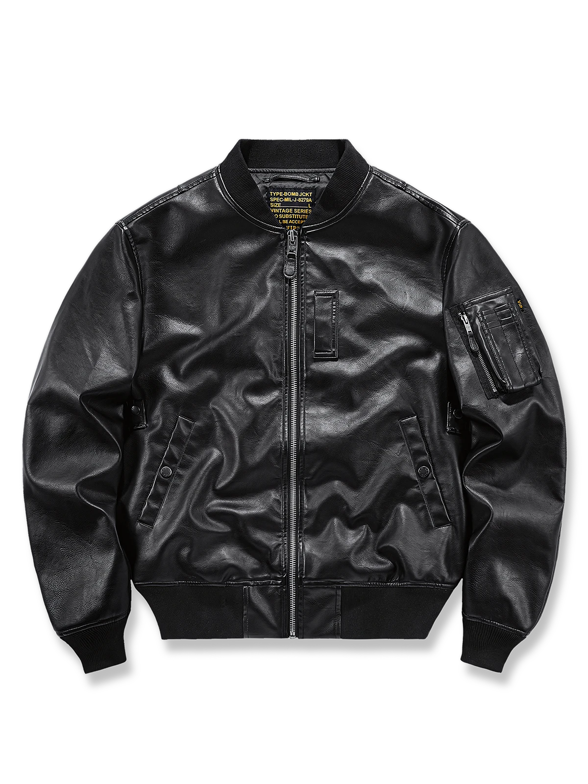 リブ襟・袖口・裾とアームポケットが特徴のCWU-45/Pバイカーレザーフライトジャケット構想