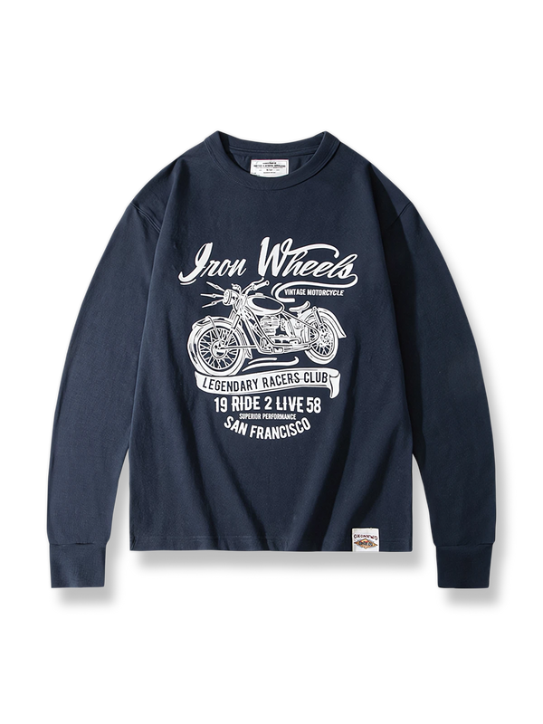 サイクルプリントのヘビーウェイトTシャツ