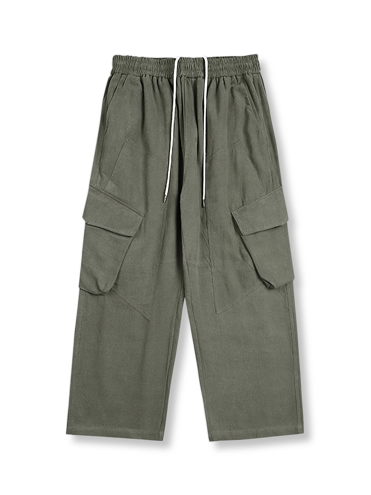 デコンストラクテッドストレートワイドスラックスの製品イメージ