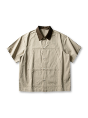 ヴィンテージ加工とダブルジップが特徴のDetroitワークシャツ半袖