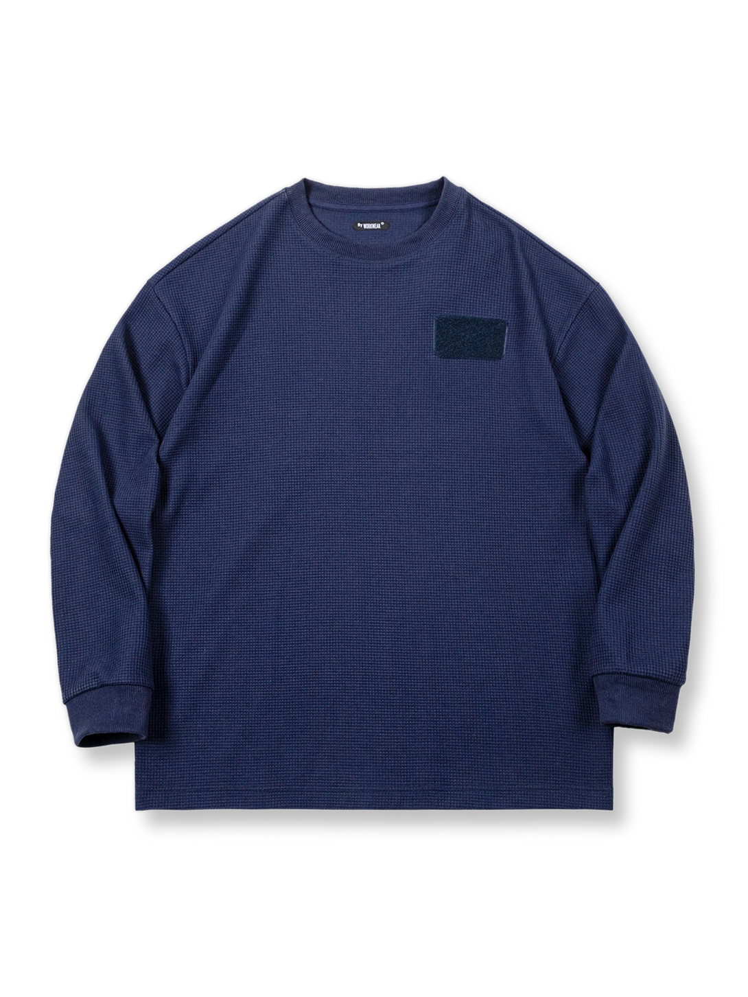 DIY マジックテープ ワッフル 長袖Tシャツ