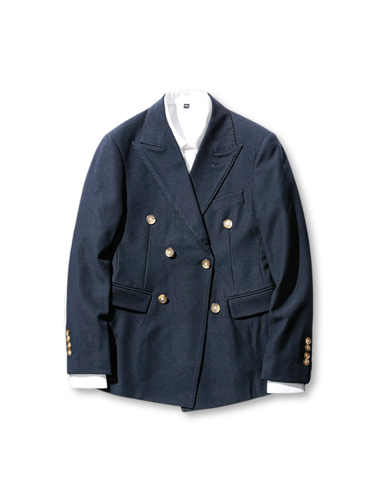 アウトレット 【極美品】 IVY LEAGUERS CLUB 紺ブレ ダブルブレスト 金