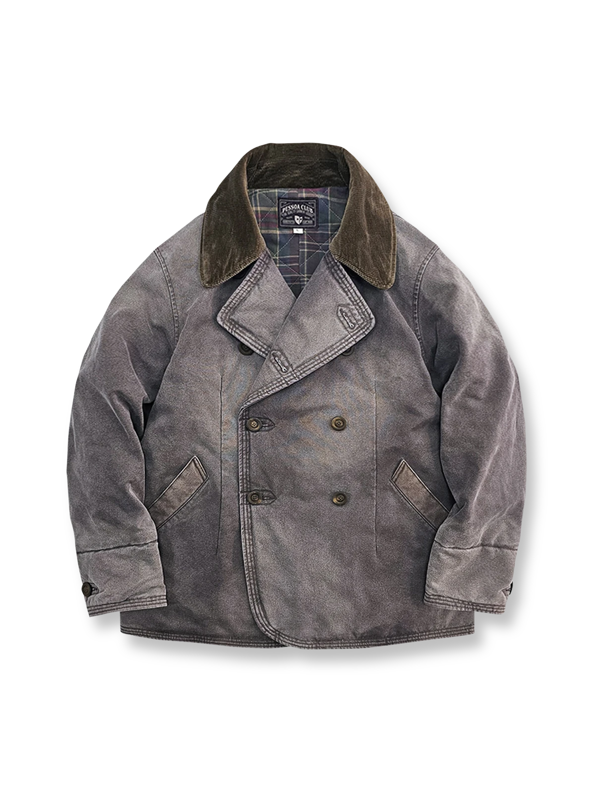 抜染加工とダブルブレストが特徴のヴィンテージワークジャケット。