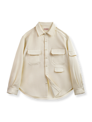 ダブルポケットワークシャツ（防シワ形態安定長袖）