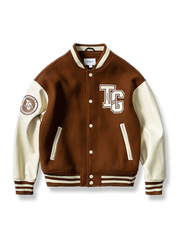 大文字刺繍入りベースボールジャケット