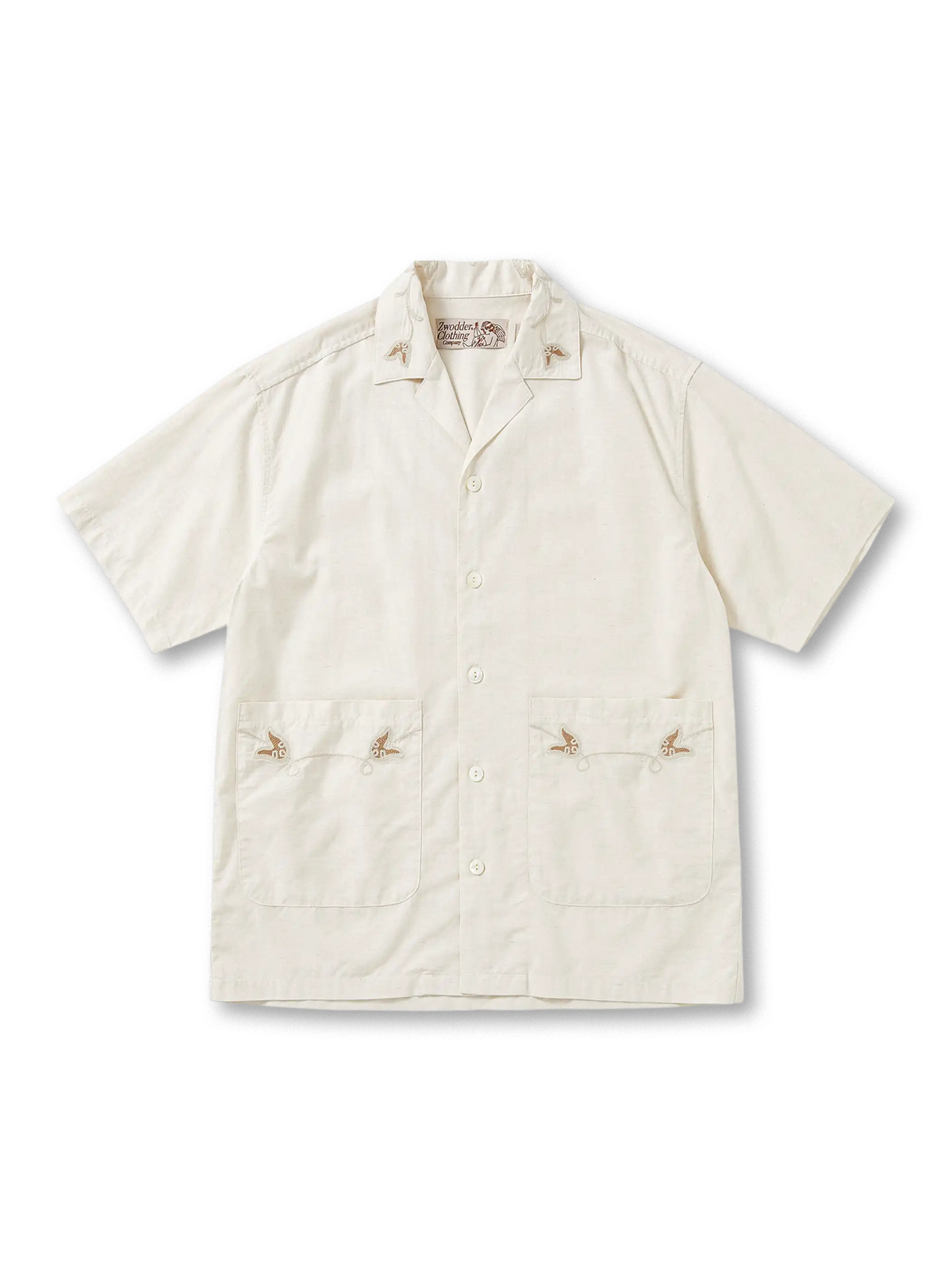 ヴィンテージ刺繍キューバカラーシャツ