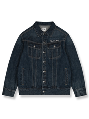 刺繍とヴィンテージ加工が施された12.5ozコットンデニムジャケット