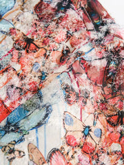 エスニック風ジャカードタッセル半袖シャツ