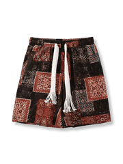 エスニック柄スポーツショーツの前面が見える商品画像